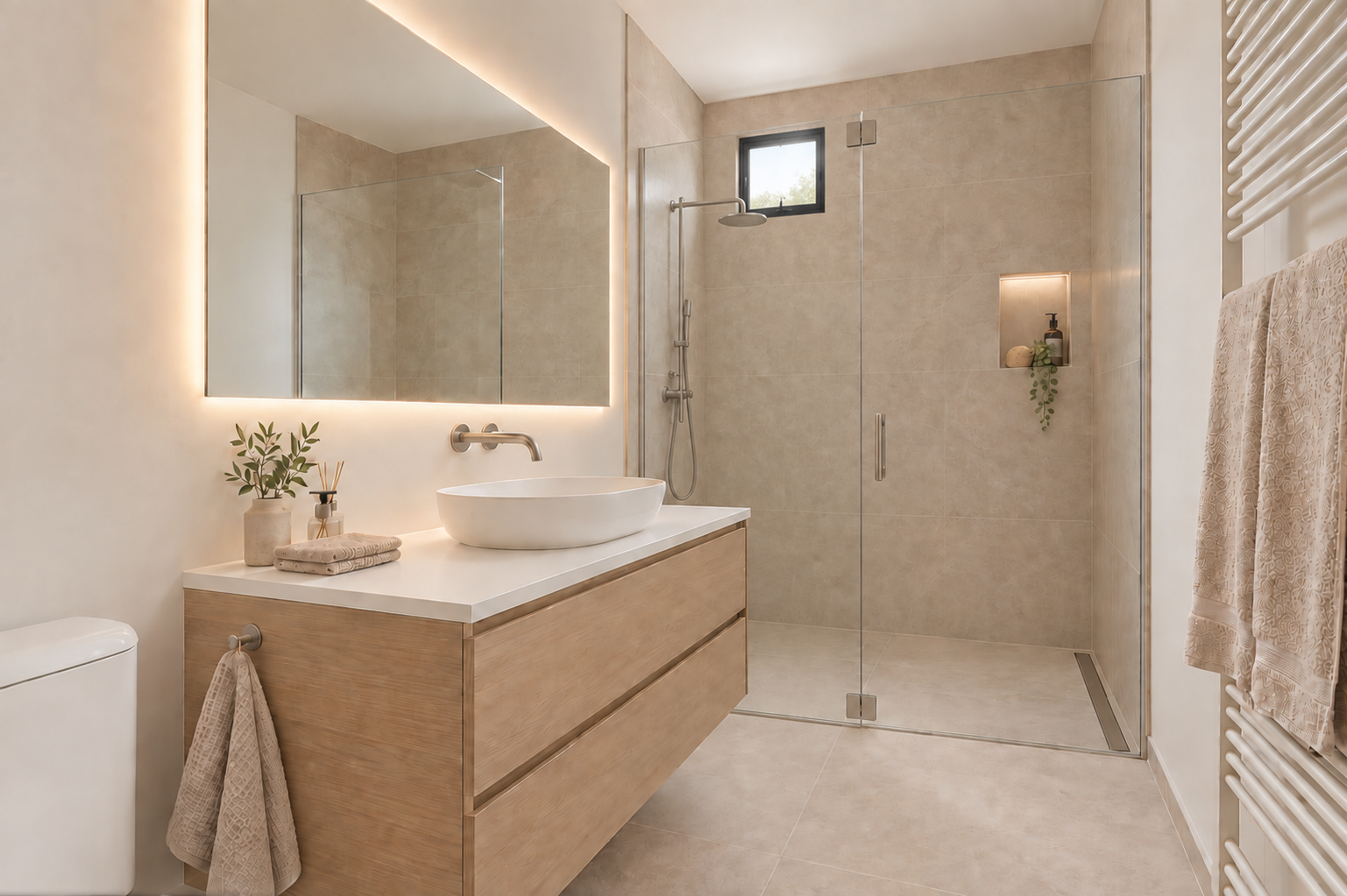 Nieuwe badkamer