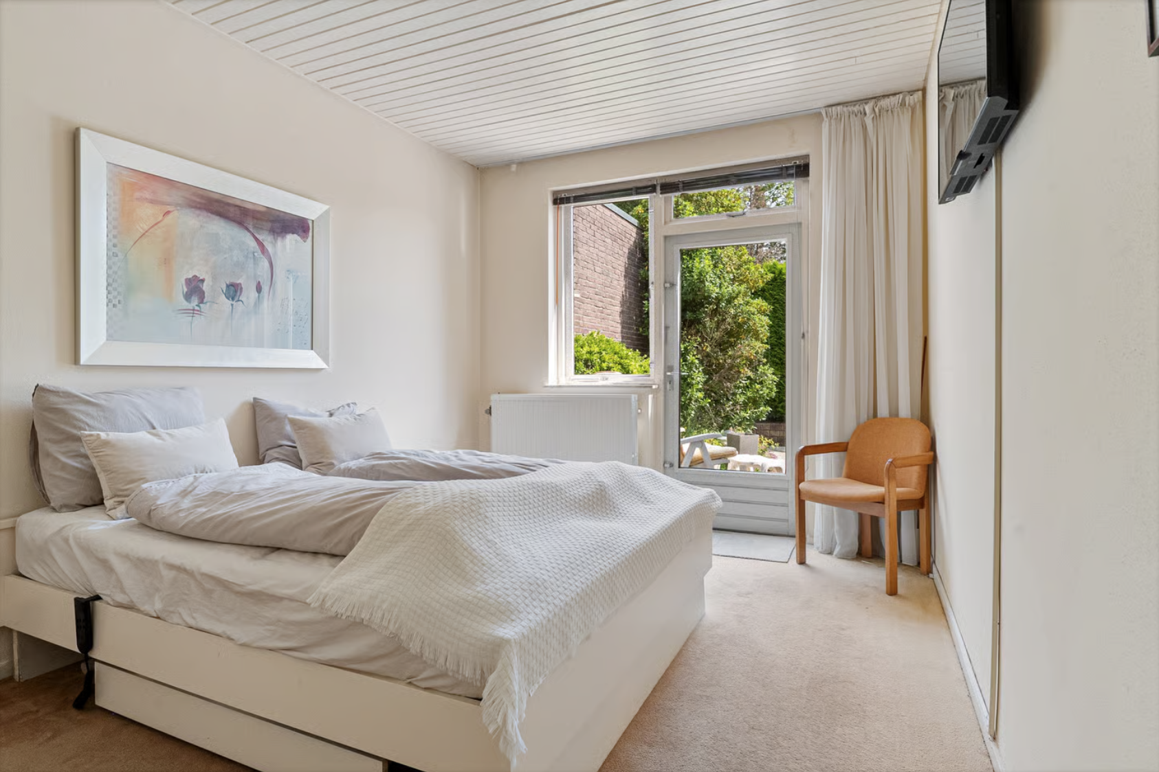 Slaapkamer vóór de woningvisualisatie