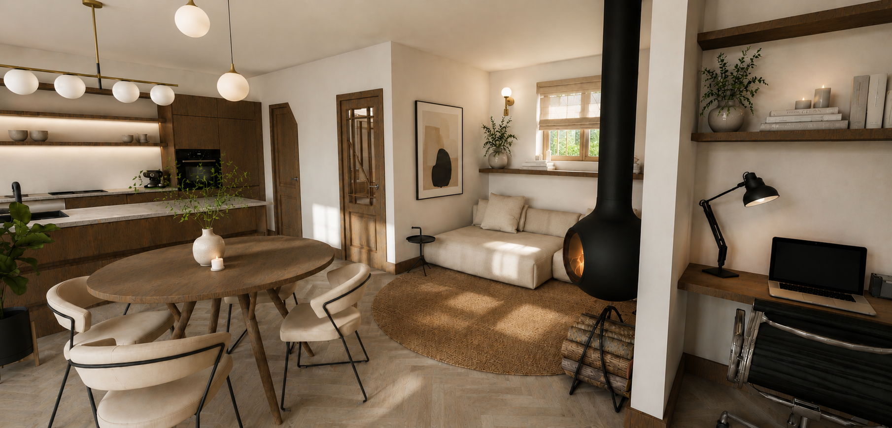Van een onlogisch ingedeelde woning met een kleine entree naar een sfeervol thuis met een royale hal en directe toegang tot de badkamer en bovenverdieping. – foto 2