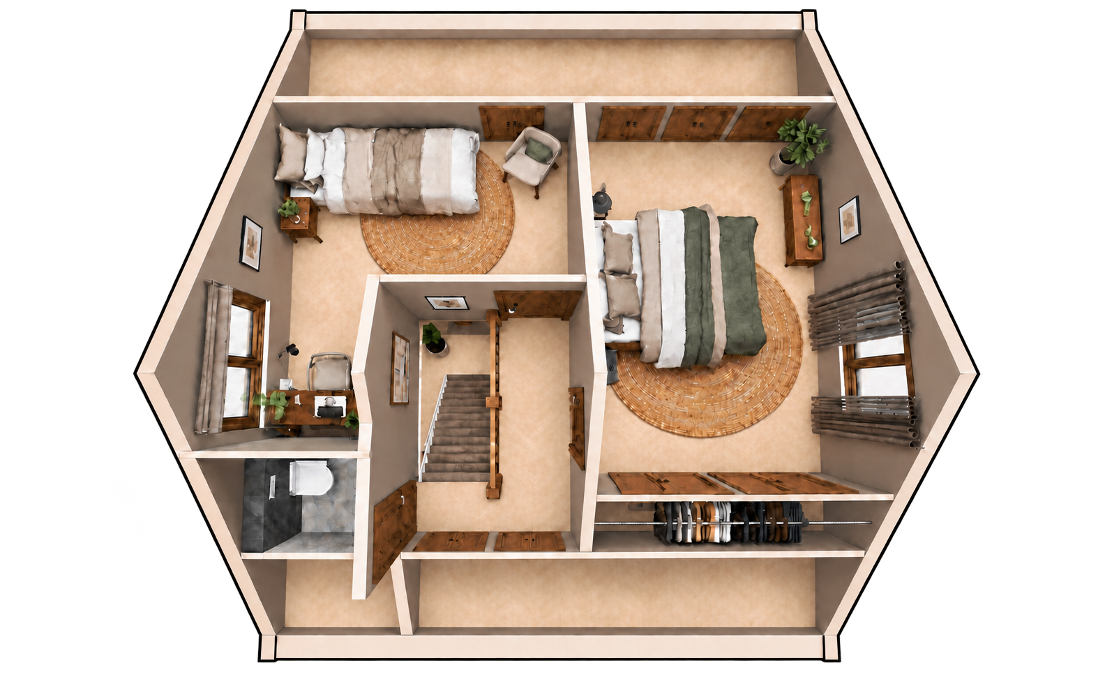 Van een onlogisch ingedeelde woning met een kleine entree naar een sfeervol thuis met een royale hal en directe toegang tot de badkamer en bovenverdieping. – foto 7