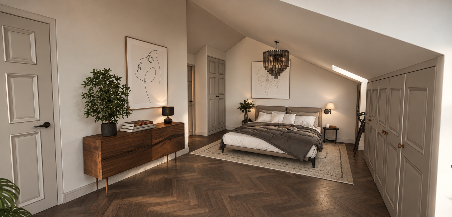 Van een zolder met kleine kamertjes naar een ruime slaapkamer met badkamer en suite. – foto 2