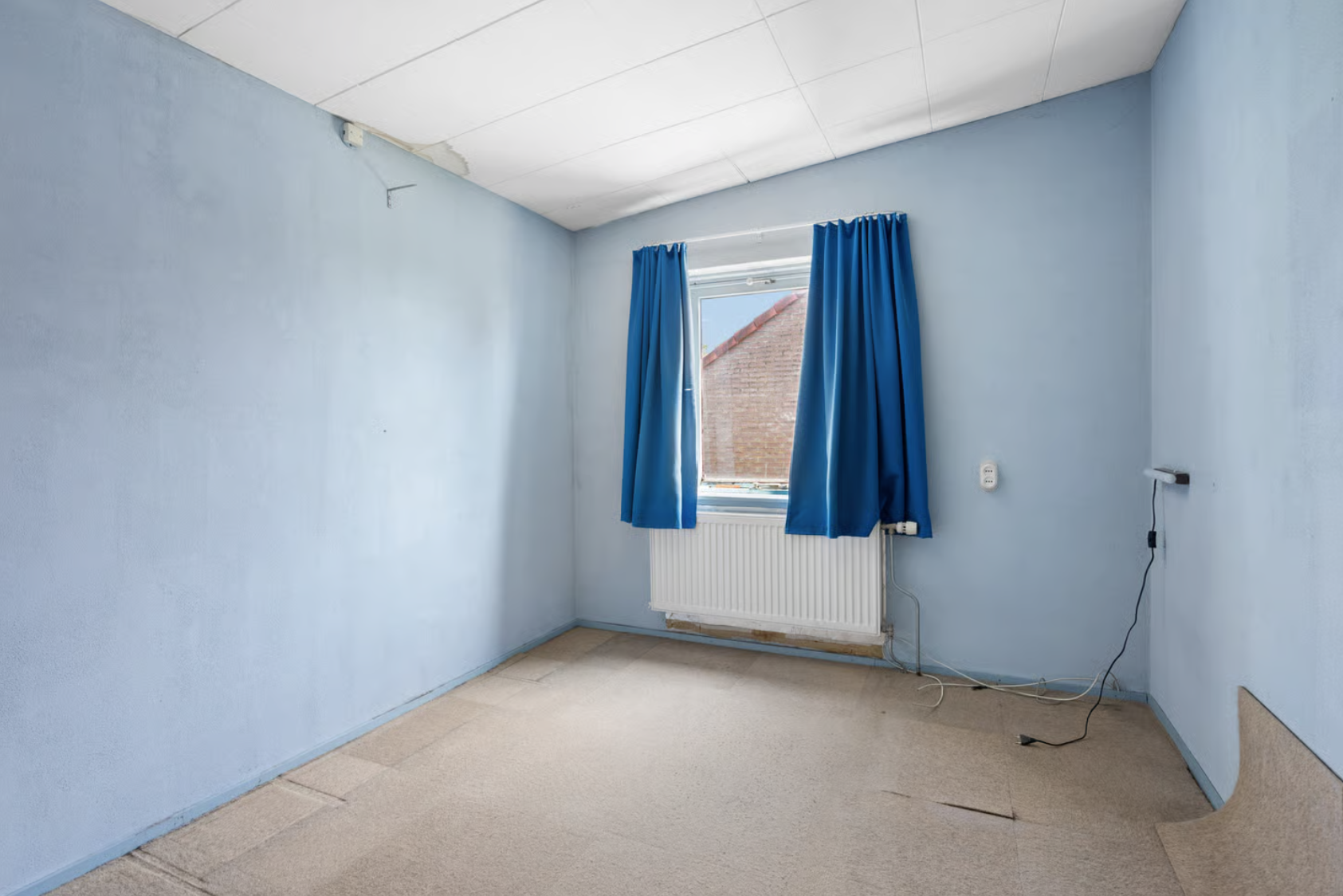 Kinderkamer vóór de woningvisualisatie