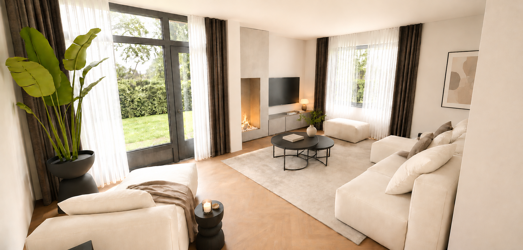Van een gedateerde woning met garage naar een luxe woonruimte met riante woonkeuken. – foto 2