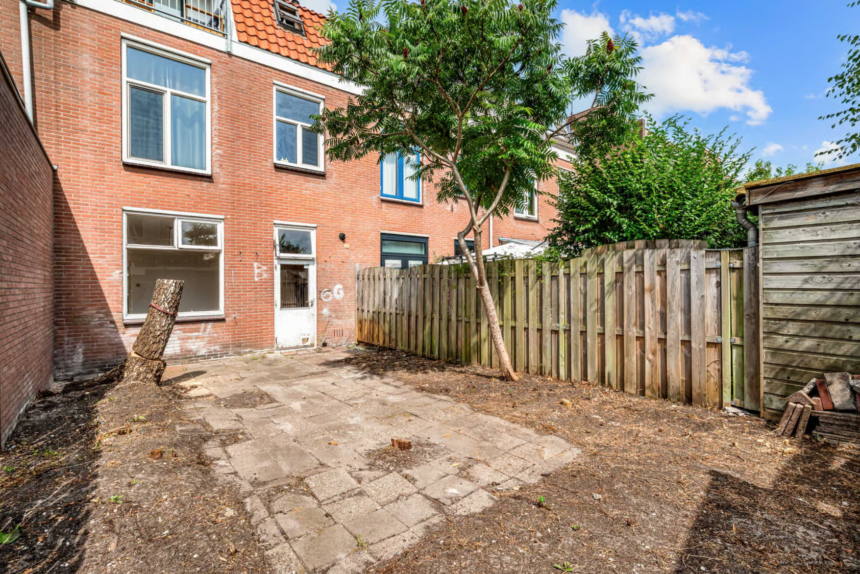 Tuin vóór de woningvisualisatie