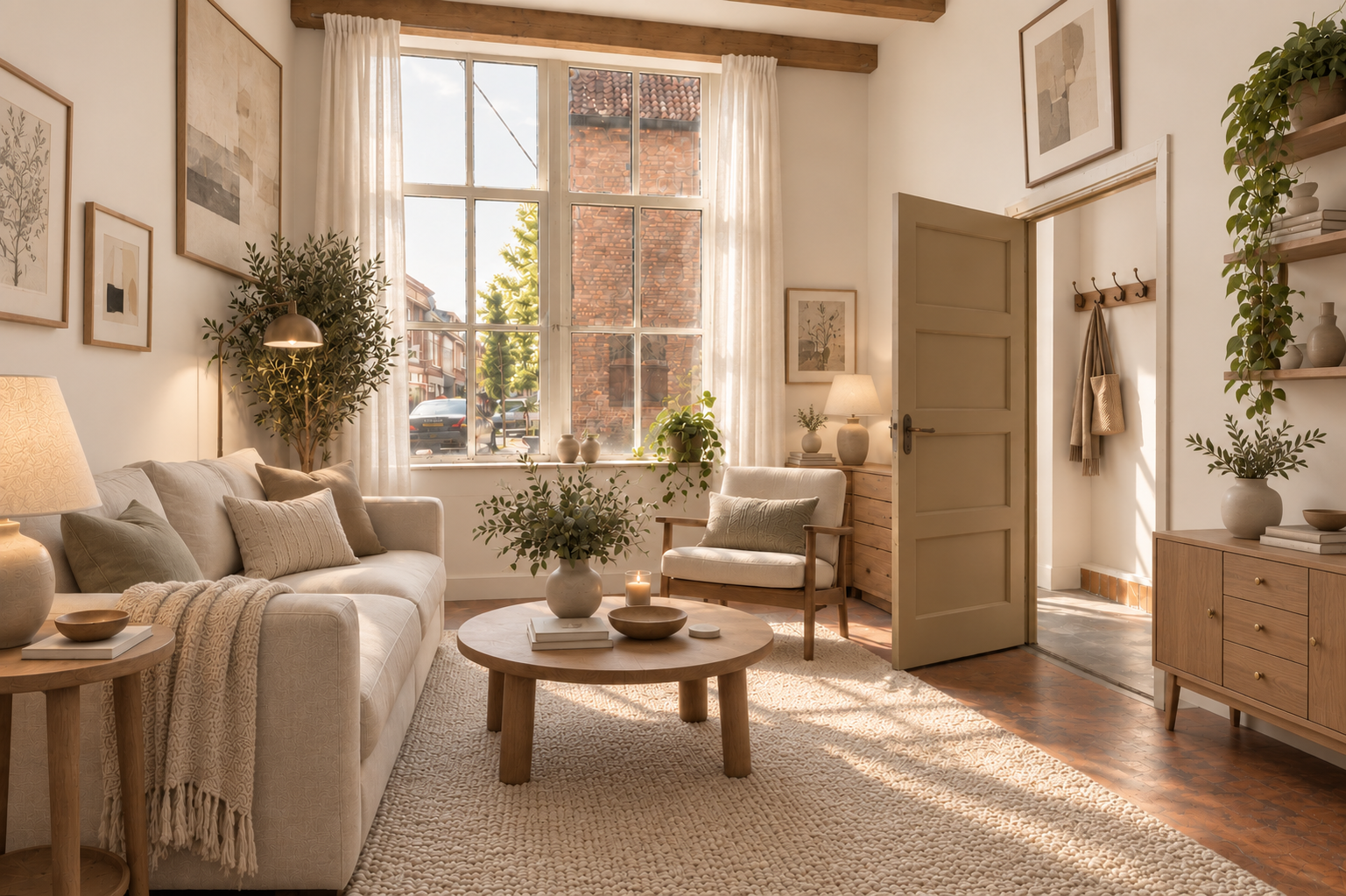 Woonkamer na de woningvisualisatie